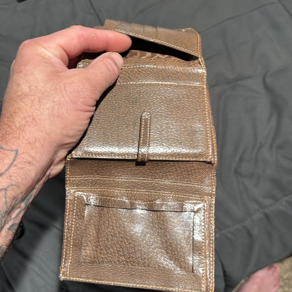 Authentic Vintage Gucci Brown Wallet Micro GG Clasp Very Rare! - Picture 12 of 17